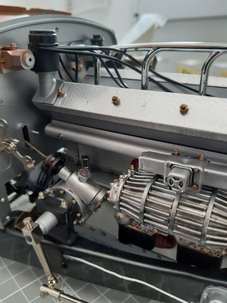 moteur bugatti  T50 1/8 pocher - atelier camara