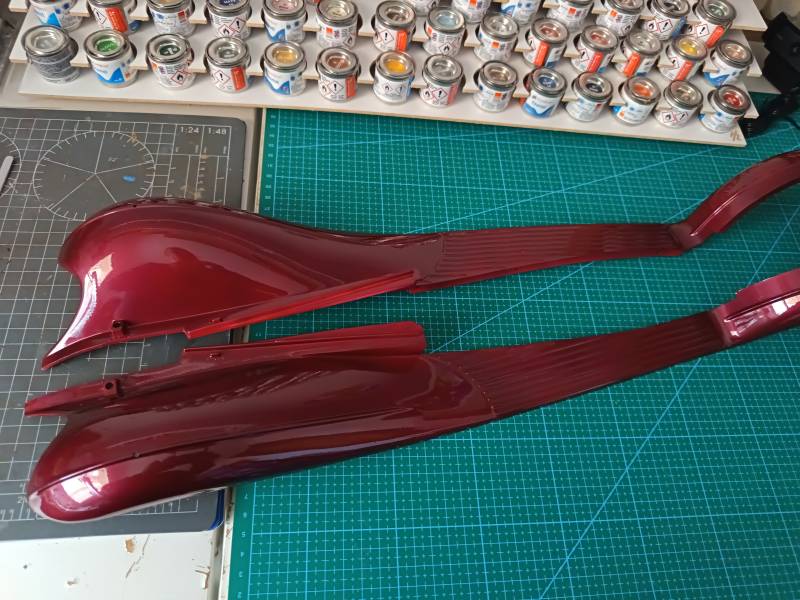 comment faire peindre sa maquettes 1/8 pocher rolls royce