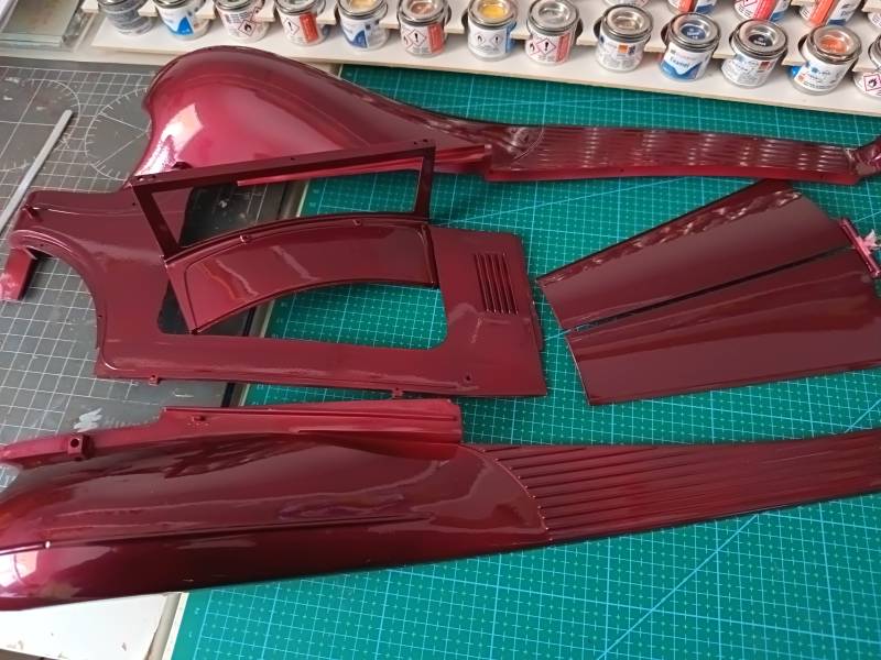 couleur personnalisée et vernis sur pocher rolls royce 1/8