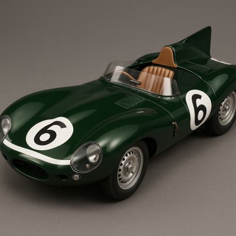 1/12 jaguar Type D LM 1955 montée par maquettiste pro exemplaire unique